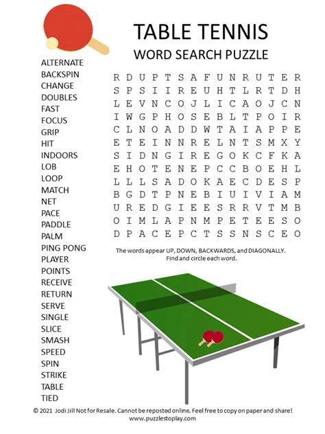 Solve your "Table-tennis implement" crossword puzzle fast & easy with the-crossword-solver. . Table tennis implement that lacks a partner crossword clue